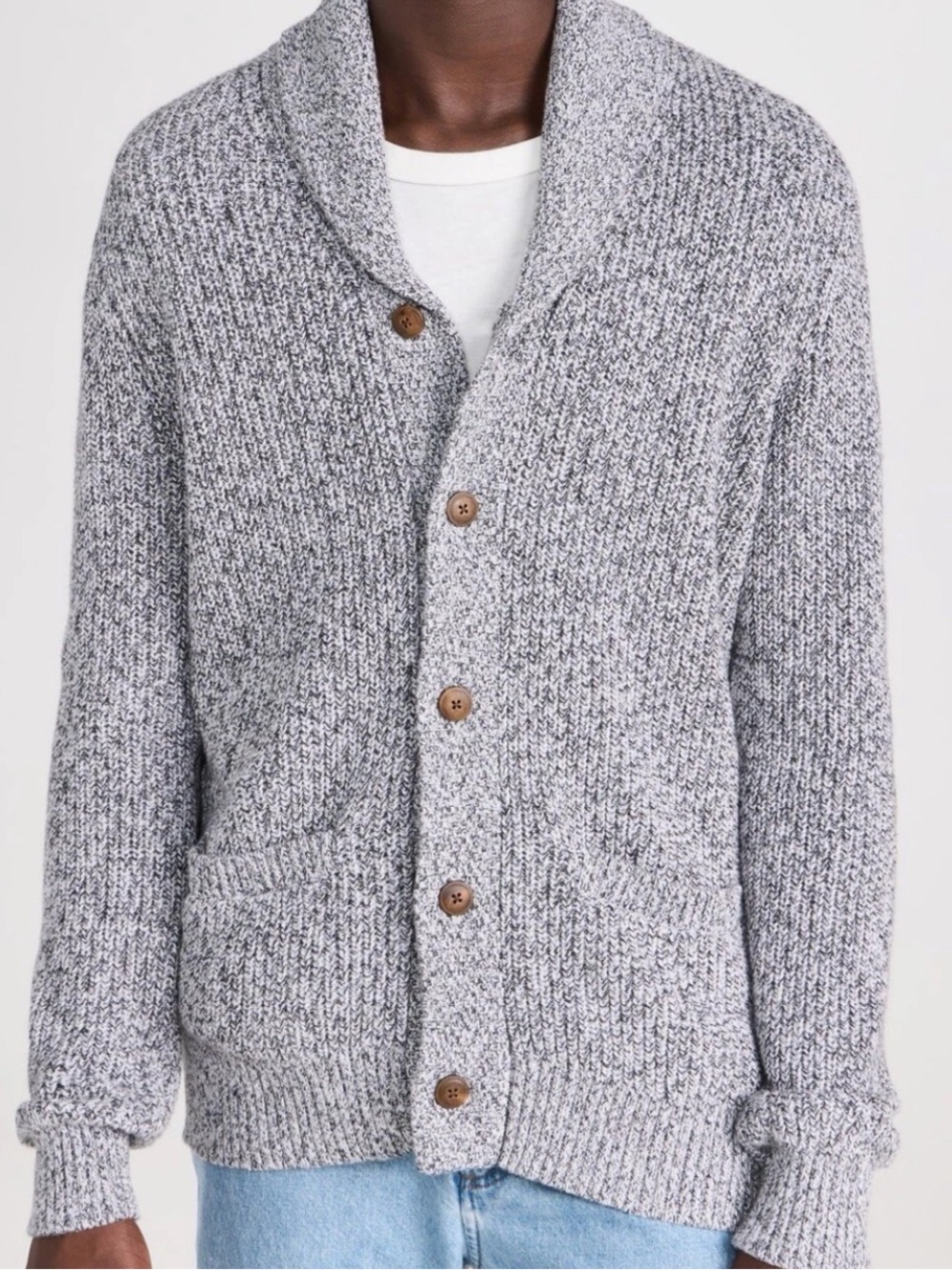 Faherty Marled Cotton Sweater